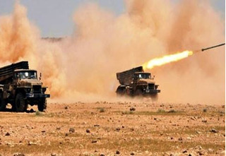 Phiến quân nã đạn pháo và rocket như vũ bão cũng không hơn thua được với quân đội Syria