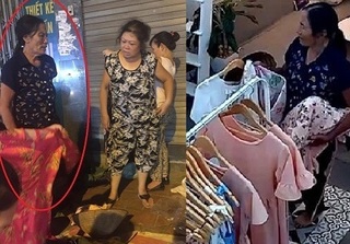 Các shop thời trang mất đồ tìm đến đòi lại hàng, bà cụ trộm quần áo bị mời lên công an phường