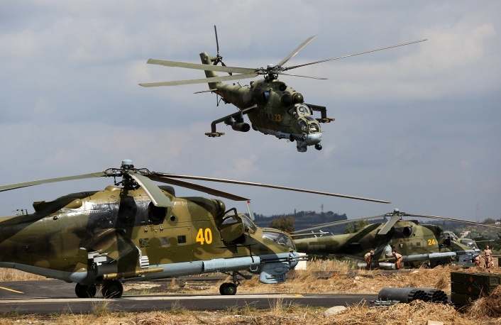 Mi-24 từng tạo ra những cơn ác mộng kinh hoàng nhất với phiến quân IS. Ảnh: Sputnik