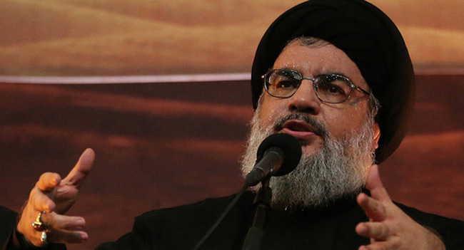 Thủ lĩnh lực lượng Hezbollah Hassan Nasrallah quyết tâm diệt khủng bố IS. Ảnh: AP