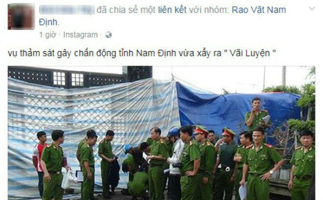 xác định đối tượng đăng tin đồn thảm sát ở Nam Định