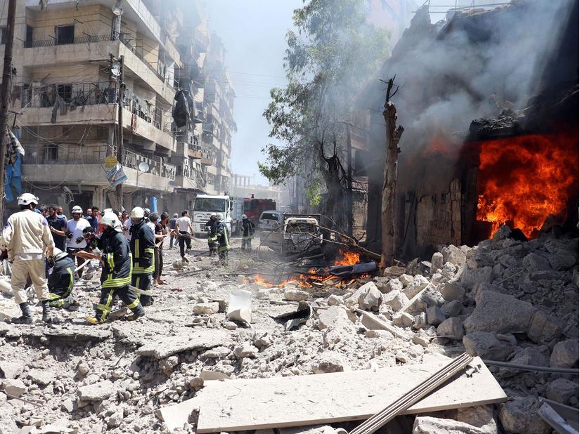 Chiến trường Syria khốc liệt với tâm điểm là Aleppo. Ảnh: FNA