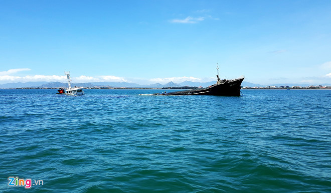 chìm tàu chở dầu ở Bình Thuận