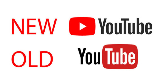Logo mới của Youtube đặt cạnh logo cũ. Ảnh: Kenh14