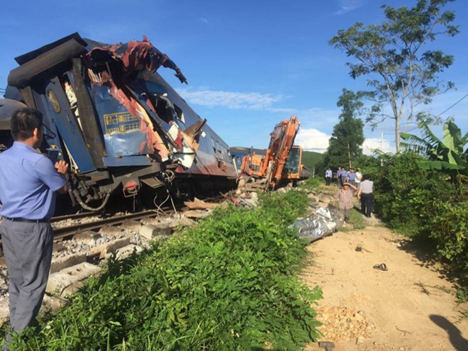 tai nạn tàu hỏa ở Quảng Bình
