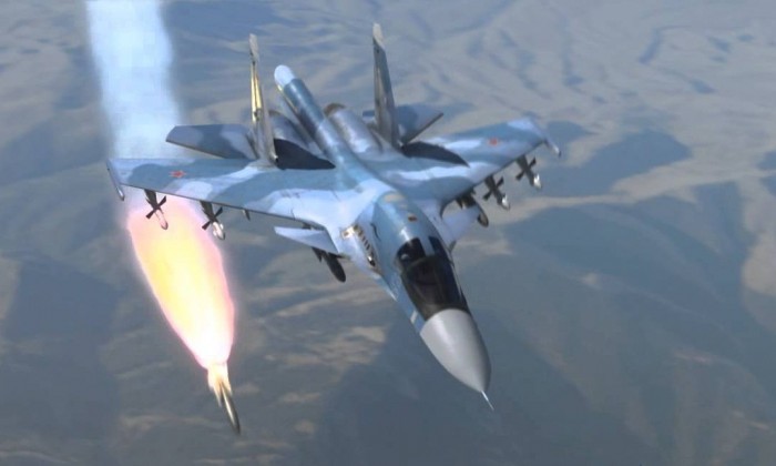 Máy bay Nga không kích dữ dội sào huyệt dưới lòng đất của IS. ẢnhL RT