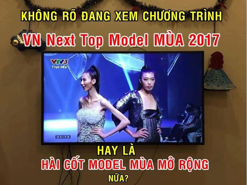 Hình ảnh cao ngân Vietnam's Next Top Model 2017 bị chế