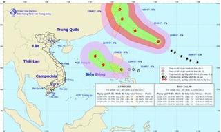 Siêu bão TALIM xuất hiện đồng thời với áp thấp nhiệt đới, tiến sát biển Đông