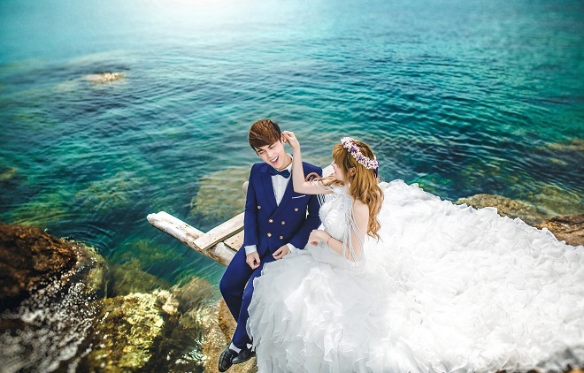 bộ ảnh cưới đẹp long lanh của cặp đôi nổi tiếng mạng xã hội