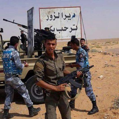 Lực lượng tiếp vận cho quân đội Syria tới Deir Ezzor. Ảnh: Al-Masdar News