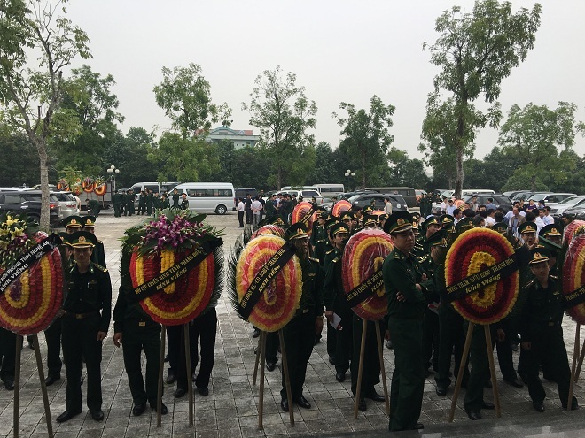 Buổi truy điệu hai cán bộ biên phòng tử vong trong mưa lũ ở Thanh Hóa