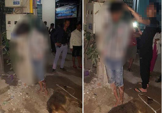 Bắc Giang: Nam thanh niên trộm chó bị người dân vây bắt, treo cổ lên cột điện