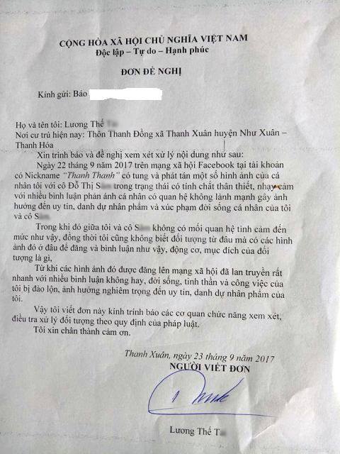 Chủ tịch xã lộ ảnh nóng ở Thanh Hóa đã viết đơn xin từ chức