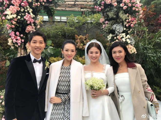 Sao Hoa ngữ Chương Tử Di bị chỉ trích sau lễ cưới Song Hye Kyo và Song Joong Ki 2
