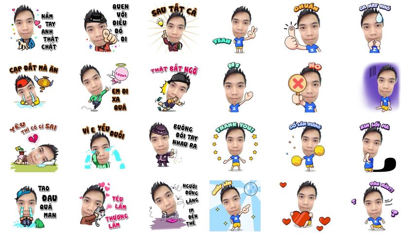 tạo sticker Facebook 