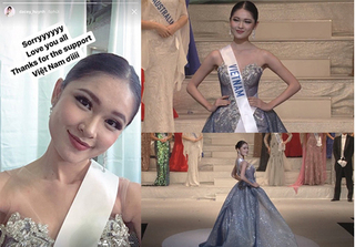 Á hậu Thùy Dung gửi lời xin lỗi khi trượt Top 15 Miss International 2017
