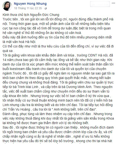 Chủ tịch Hà Nội yêu cầu xem xét đơn đăng facebook của vợ Xuân Bắc 9