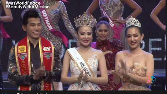 Dương Yến Ngọc đăng quang Hoa hậu Quý bà Hòa bình Thế giới 2017 4