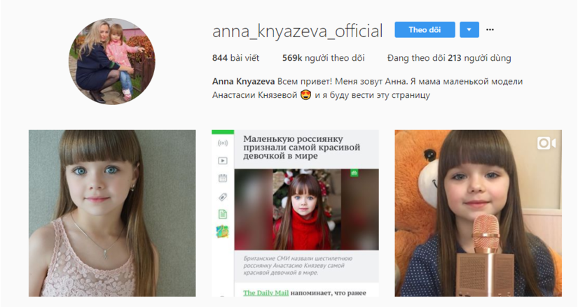 thiên thần 6 tuổi nước Nga