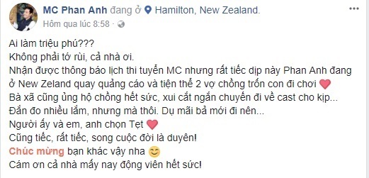 MC Phan Anh bở lỡ cơ hội trở thành MC Ai là triệu phú 2