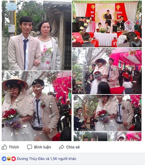 Đám cưới của cặp đôi vợ hơn chồng 23 tuổi ở Thanh Hóa