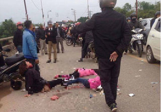 2 bé gái bị xe cán tử vong ở Thái Nguyên khi đang được mẹ chở đi chơi