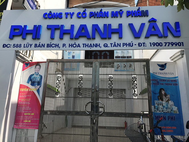 Công ty Phi Thanh Vân sản xuất mỹ phẩm trái quy định