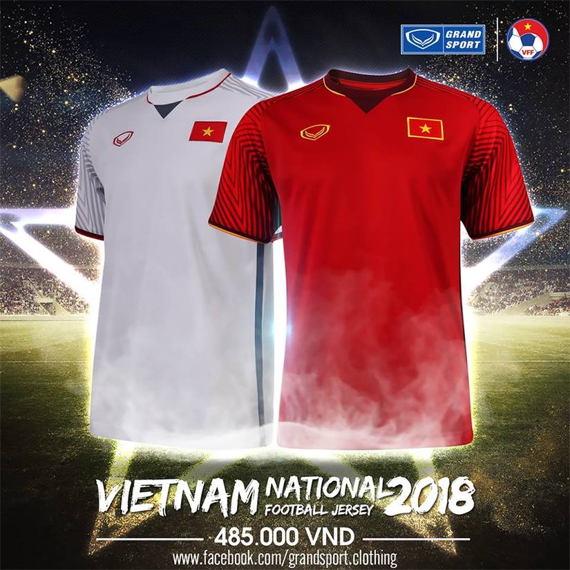 Việt Nam có áo đấu mới khá đẹp mắt và ấn tượng