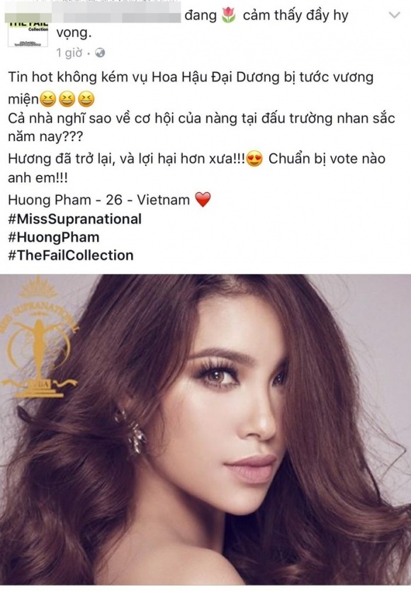 Thực hư tin đồn Phạm Hương tham dự Hoa hậu siêu quốc gia 2018? 2