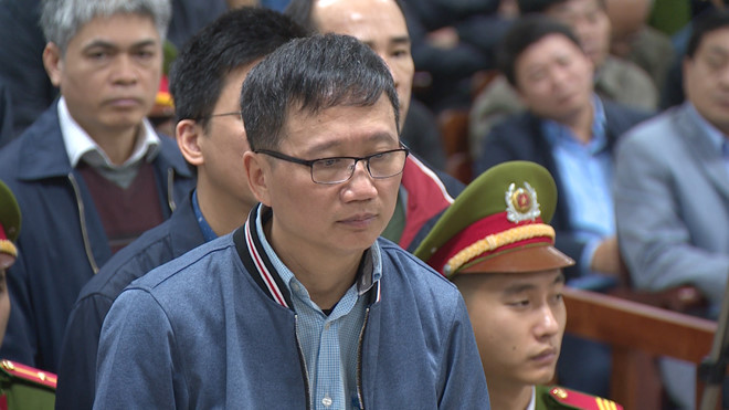 Trịnh Xuân Thanh tại phiên tòa xét xử 22 bị cáo trong vụ án xảy ra tại PVN