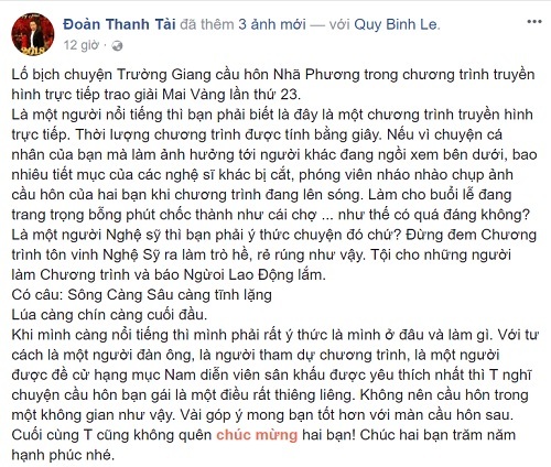 Sao Việt nói gì về việc Trường Giang cầu hôn Nhã Phương trên sóng truyền hình? 7