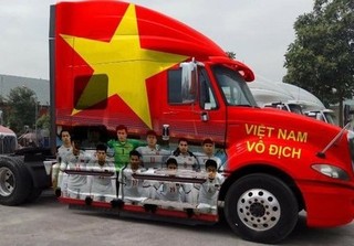 Nhìn dàn xe này là biết khí thế ủng hộ U23 Việt Nam vô địch đang cao 
