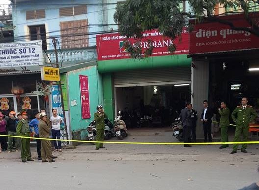Chi nhánh ngân hàng Agribank ở Bắc Giang bị cướp