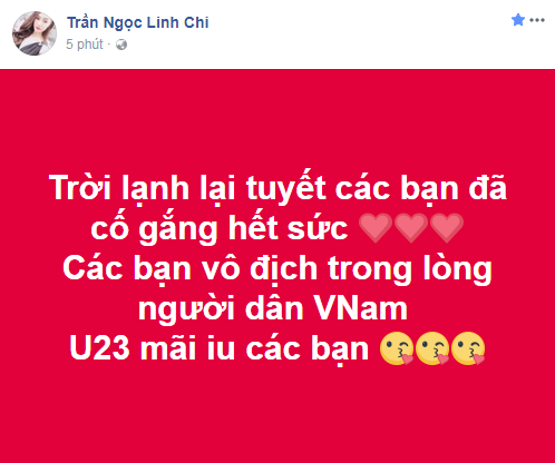 sao việt nói gì về trận chung kết của đội tuyển U23 Việt Nam linh chi