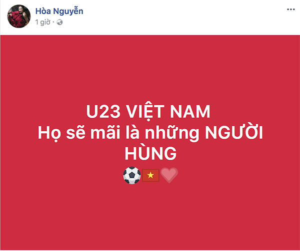 sao việt nói gì về trận chung kết của đội tuyển U23 Việt Nam hòa minzy