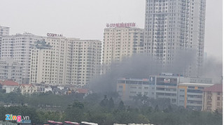 Cháy ở khu đô thị Dịch Vọng