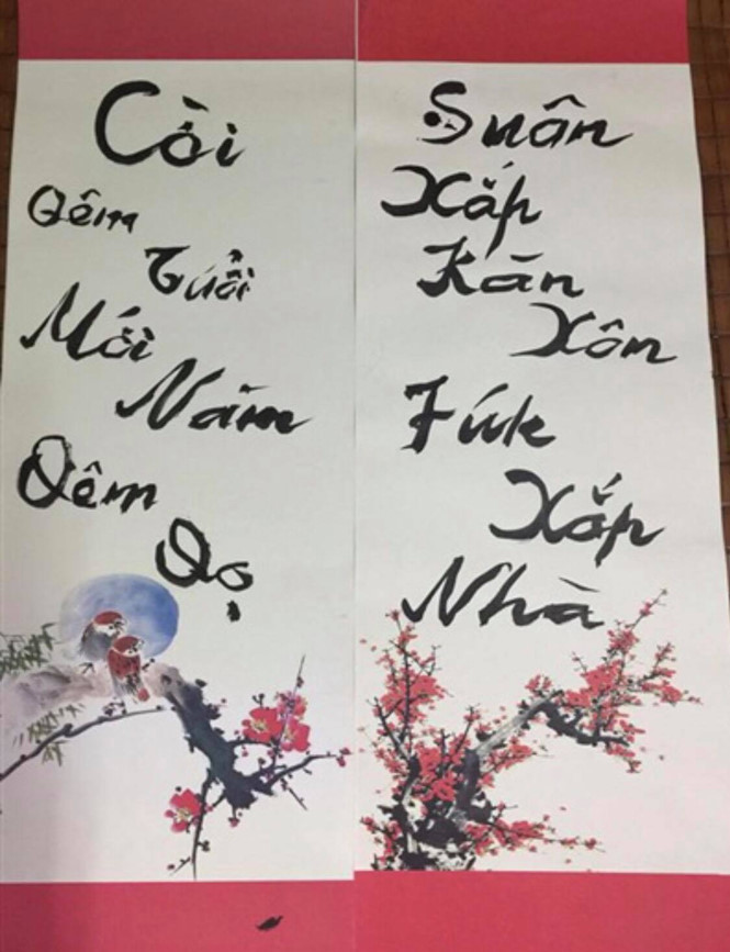 PGS-TS Bùi Hiền được nhờ viết câu đối bằng chữ Tiếw Việt 2