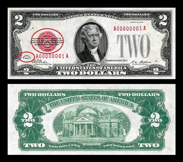 Tờ 2 đô la Mỹ được săn lùng làm tiền mừng tuổi dịp Tết