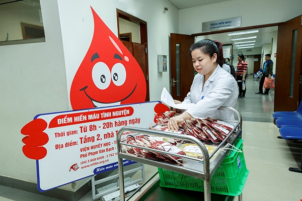 Hiến máu đẩu xuân tại Viện Huyết học – Truyền máu Trung ương 6