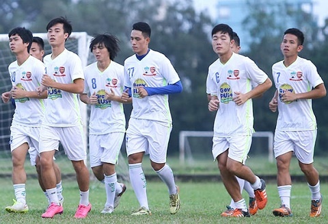 CLB HAGL tham dự một trận đấu giao hữu với Bình Phước