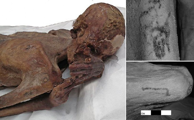Phát hiện hình xăm trên hai xác ướp Ai Cập khoảng 5.200 năm tuổi