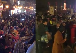 Clip: Sa Pa 'hóa' phố, nửa đêm cuối tuần người đông như chợ đêm Hà Nội