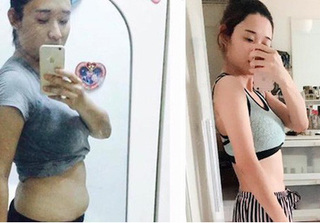 Chia tay bạn trai, cô gái giảm 13kg nhờ tập gym và kiên quyết nói không dù được bao ăn!