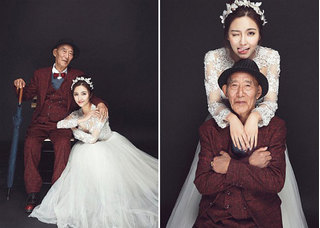 Cô gái độc thân đi chụp ảnh cưới với ông nội vì lý do bất ngờ
