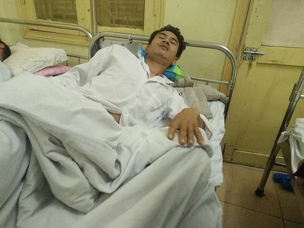 Anh Phương nhập viện trong tình trạng đa chấn thương.