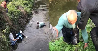 Tuổi cao sức yếu, cụ ông 90 tuổi vẫn lao xuống sông lạnh buốt cứu cháu bé