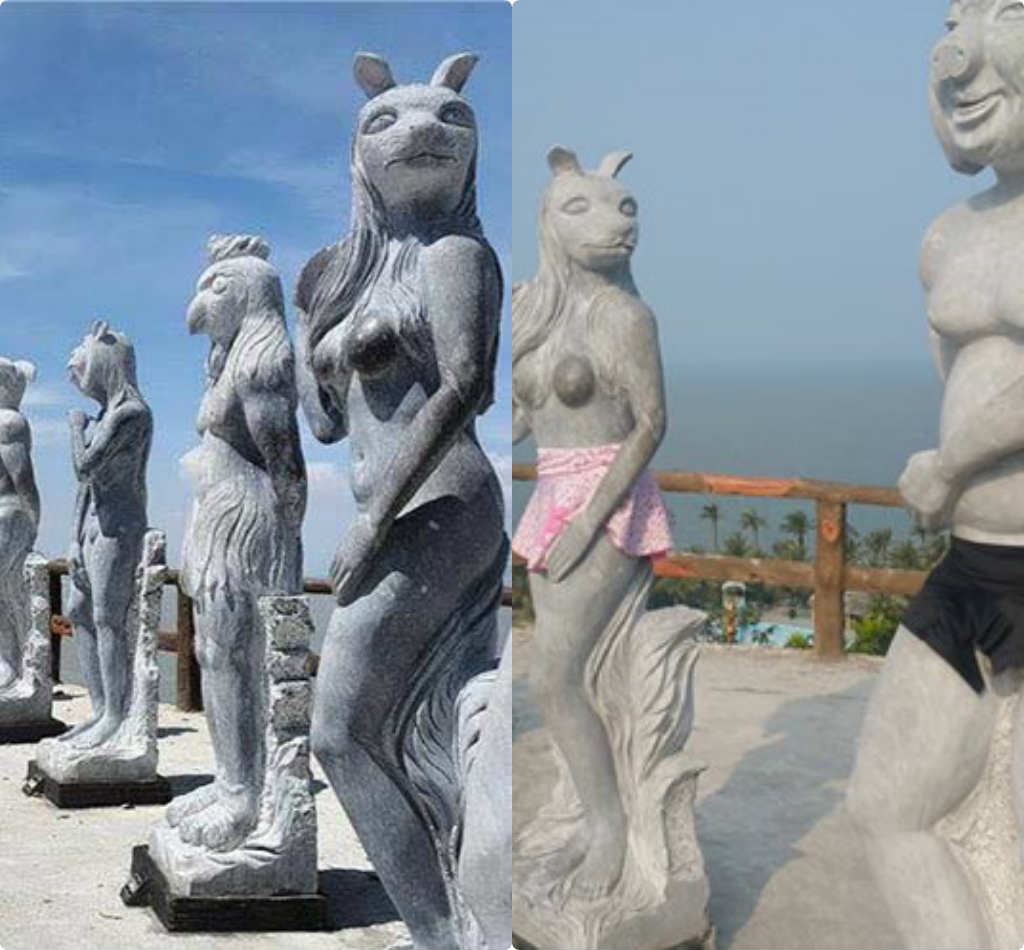 Tượng khỏa thân đẹp nổi tiếng thế giới và tượng mặc quần ở Việt Nam