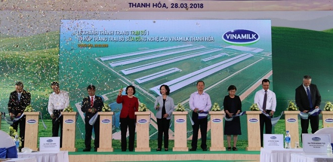 Khánh thành Trang trại số 1 thuộc Tổ hợp trang trại bò sữa công nghệ cao Vinamilk Thanh Hóa