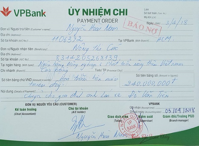 CEO Nguyễn Hoài Nam đã chuyển 240 triệu đồng cho tài xế bẻ lái cứu 2 cô gái