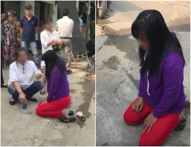 bồ nhí bị dạy dỗ ngay giữa đường4